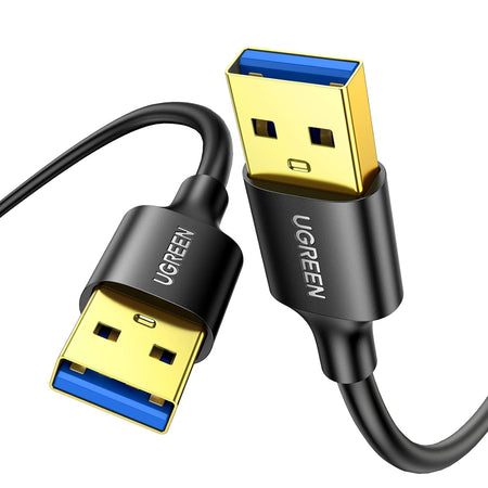 USB to USB Cable, USB 3.0 Male to Male Type a to Type a Cable for Data Transfer Compatible with Hard Drive, Laptop, DVD Player, TV, USB 3.0 Hub, Monitor, Camera, Set up Box and More 3FT