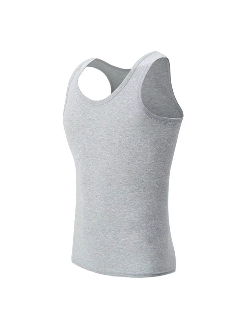 Load image into Gallery viewer, 1/3 Pack Four Seasons Men'S Cotton Joker Vest Teenagers Simple Fit Sports Fitness T-Shirt Middle-Aged Casual Sleeveless Shirt
