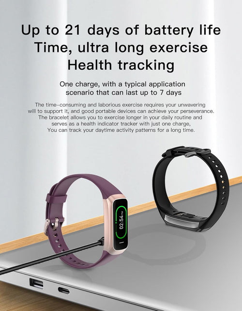 Load image into Gallery viewer, Keep Health Fitness Trackers for Women Men Amoled Step Counter Slim Thin 25 Sports Modes with Heart Rate Blood Pressure Monitor Alarm Stopwatch Timer Calories Burned IP68 Step Tracker Watch
