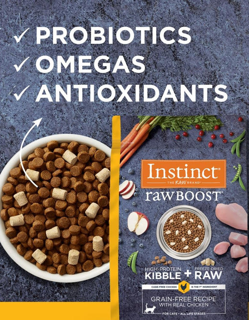 Load image into Gallery viewer, Raw Boost Grain Free Dry Cat Food, High Protein Kibble + Freeze Dried Raw Cat Food
