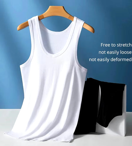 1/3 Pack Four Seasons Men'S Cotton Joker Vest Teenagers Simple Fit Sports Fitness T-Shirt Middle-Aged Casual Sleeveless Shirt