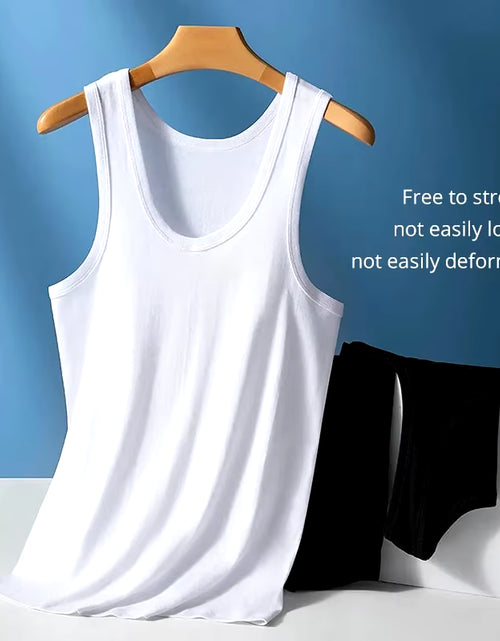 Load image into Gallery viewer, 1/3 Pack Four Seasons Men'S Cotton Joker Vest Teenagers Simple Fit Sports Fitness T-Shirt Middle-Aged Casual Sleeveless Shirt
