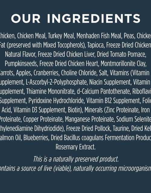 Load image into Gallery viewer, Raw Boost Grain Free Dry Cat Food, High Protein Kibble + Freeze Dried Raw Cat Food
