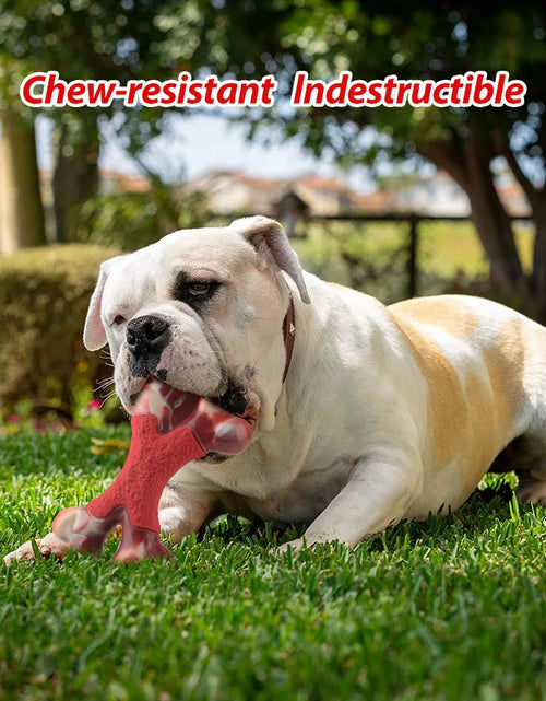 Load image into Gallery viewer, Large Dog Chew Toy for Aggressive Chewers- Tough Dog Toys Indestructible Bone Dog Toy,Nylon Durable Dog Teething Chew Dog Toys for Large/Medium Dogs
