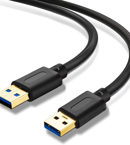 USB 3.0 a to a Male Cable 25Ft,Usb to USB Cable USB Male to Male Cable USB Cord with Gold-Plated Connector for Hard Drive Enclosures, DVD Player, Laptop Cooler(25Ft/8M)