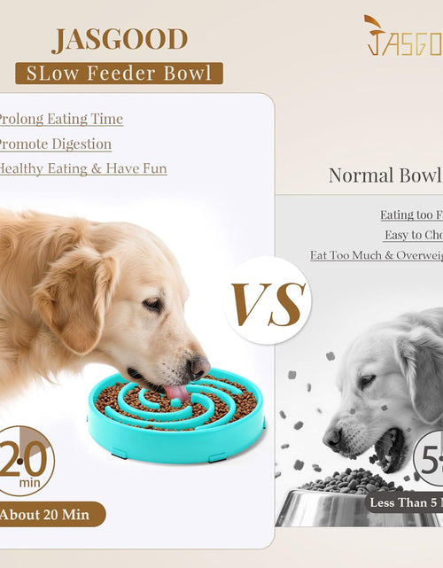 Load image into Gallery viewer, Slow Feeder Dogs Bowl for Large Dogs,Anti-Gulping Pet Slower Food Feeding Bowls Stop Bloat,Preventing Choking Healthy Design Dogs Bowl
