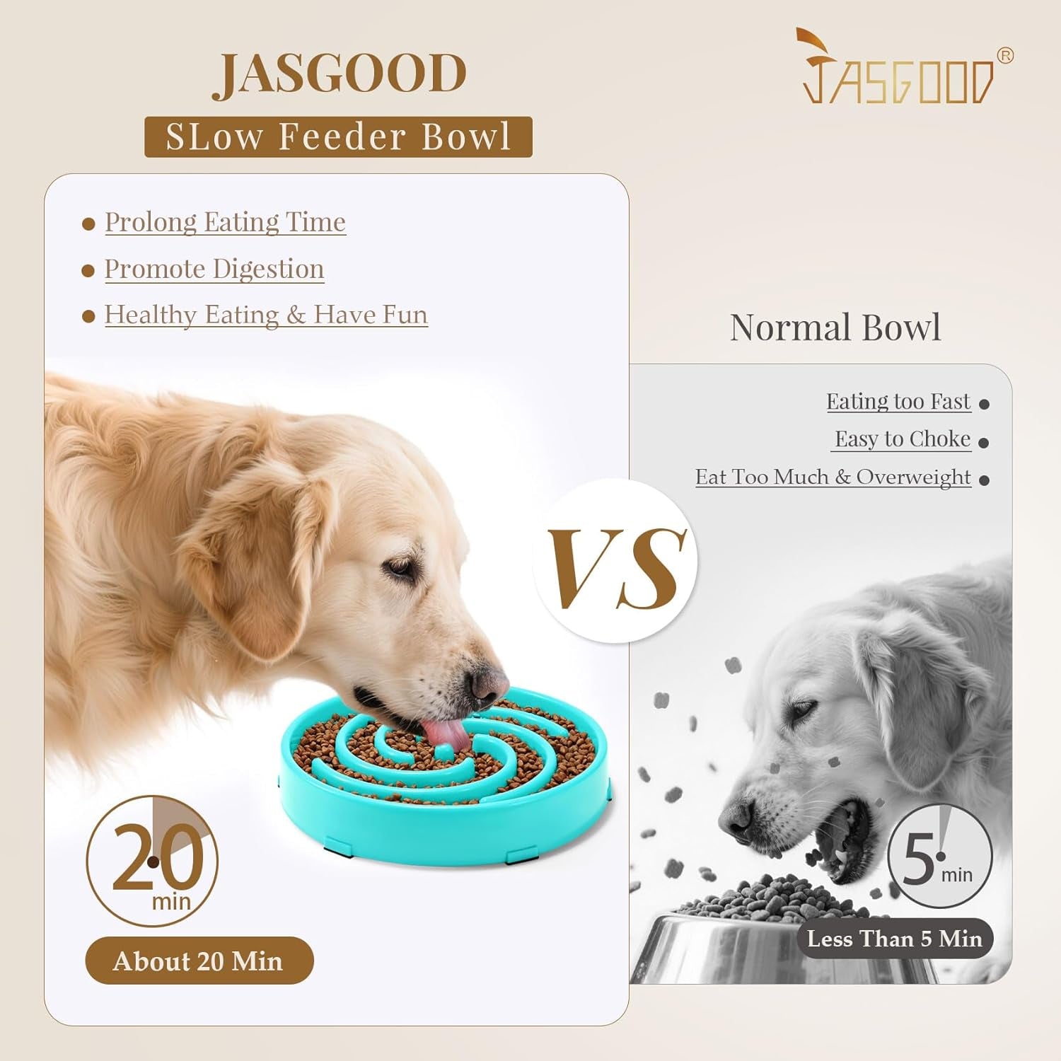 Slow Feeder Dogs Bowl for Large Dogs,Anti-Gulping Pet Slower Food Feeding Bowls Stop Bloat,Preventing Choking Healthy Design Dogs Bowl