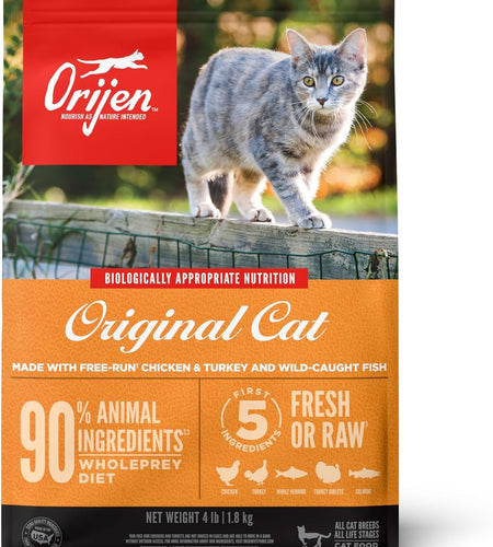 ® Dry Original Cat Food Premium, High Protein, Fresh & Raw Animal Ingredients, 4Lb
