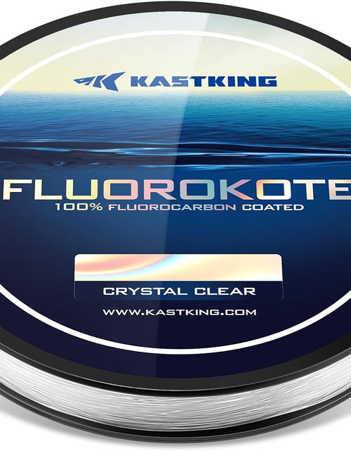 Load image into Gallery viewer, Fluorokote Fishing Line - 100% Pure Fluorocarbon Coated - 300Yds/274M 150Yds/137M Premium Spool - Upgrade from Mono Perfect Substitute Solid Fluorocarbon Line
