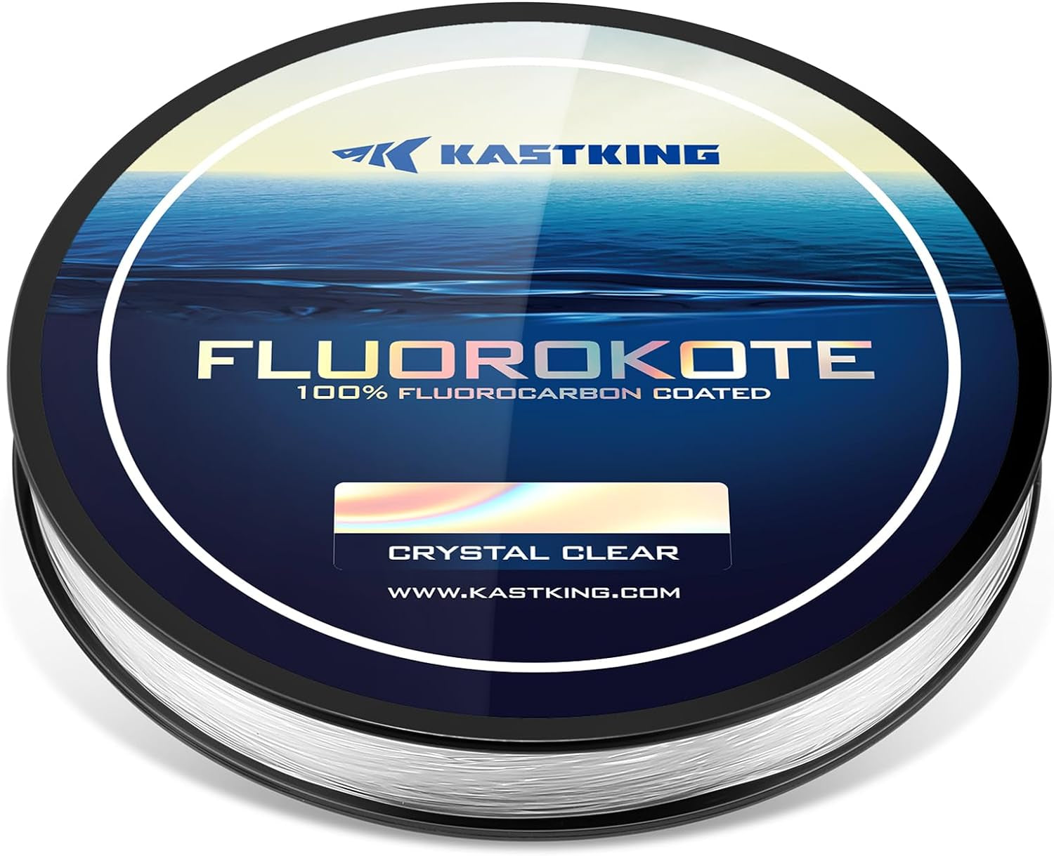 Fluorokote Fishing Line - 100% Pure Fluorocarbon Coated - 300Yds/274M 150Yds/137M Premium Spool - Upgrade from Mono Perfect Substitute Solid Fluorocarbon Line