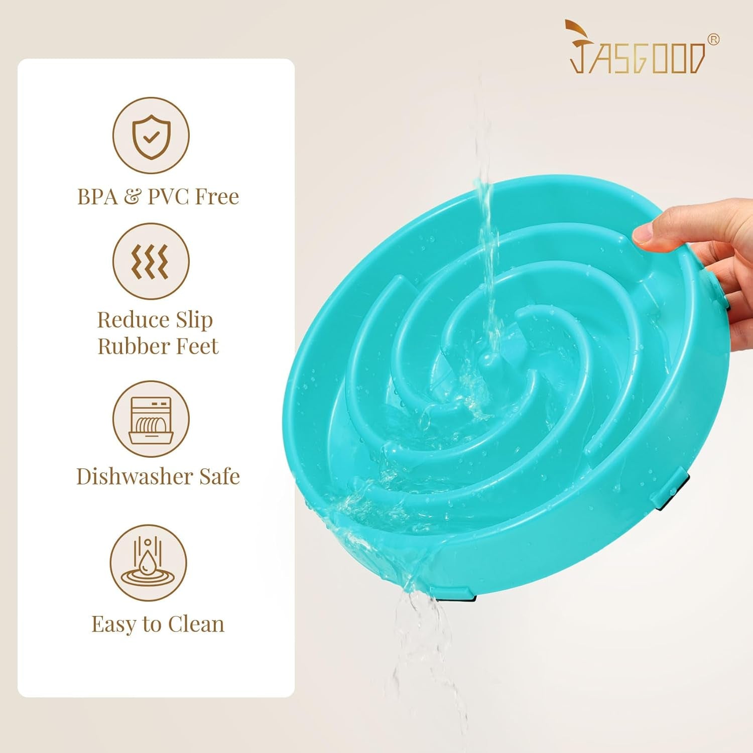 Slow Feeder Dogs Bowl for Large Dogs,Anti-Gulping Pet Slower Food Feeding Bowls Stop Bloat,Preventing Choking Healthy Design Dogs Bowl