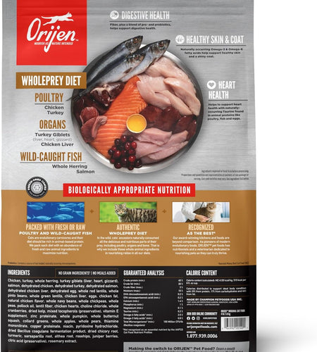 ® Dry Original Cat Food Premium, High Protein, Fresh & Raw Animal Ingredients, 4Lb