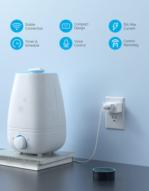 Load image into Gallery viewer, Smart Plug 15A, Wifi Bluetooth Outlets 4 Pack Work with Alexa and Google Assistant, Wifi Plugs with Multiple Timers,  Home APP Group Control Remotely, No Hub Required, ETL&amp;FCC Certified
