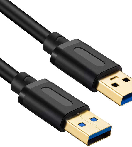 USB 3.0 a to a Male Cable 25Ft,Usb to USB Cable USB Male to Male Cable USB Cord with Gold-Plated Connector for Hard Drive Enclosures, DVD Player, Laptop Cooler(25Ft/8M)