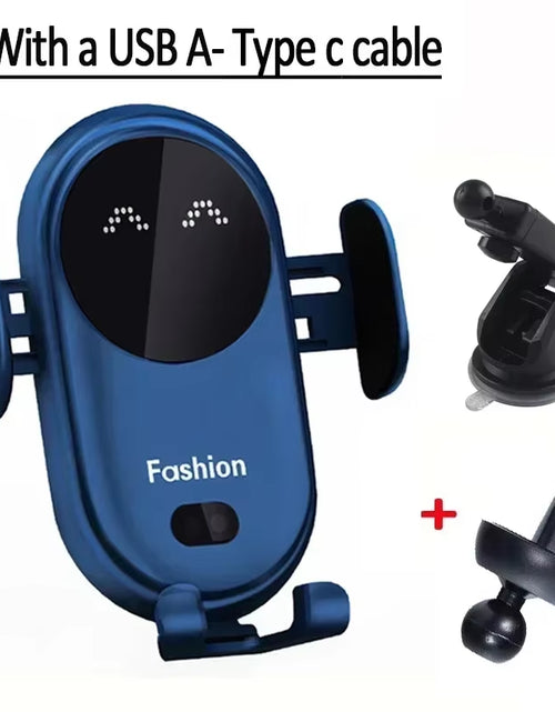 Load image into Gallery viewer, AutoGrip Wireless Car Charger – Infrared Sensor Mount &amp; Fast Charging Stand for iPhone &amp; Samsung
