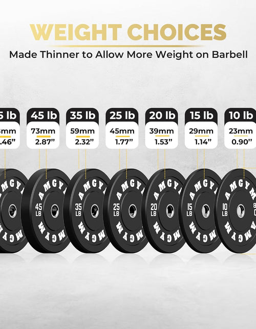 Load image into Gallery viewer, LB Bumper Plates Olympic Weight Plates, Bumper Weight Plates, Steel Insert, Strength Training
