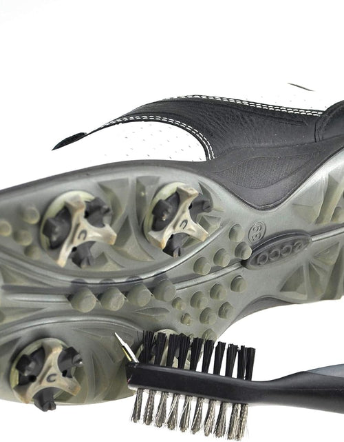 Load image into Gallery viewer, Microfiber Waffle Pattern Tri-Fold Golf Towel | Brush Tool Kit with Club Groove Cleaner, Retractable Extension Cord and Clip
