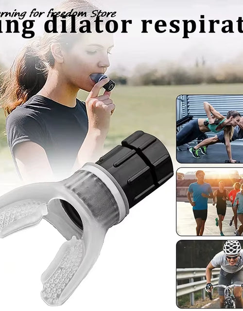 Load image into Gallery viewer, Breathing Trainer Lung Flexer Durable Fitness Exerciser Increases Lung Capacity Breath Adjustable Levels Respiratory Deep Breath
