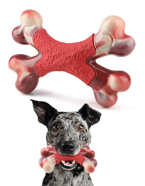 Load image into Gallery viewer, Large Dog Chew Toy for Aggressive Chewers- Tough Dog Toys Indestructible Bone Dog Toy,Nylon Durable Dog Teething Chew Dog Toys for Large/Medium Dogs
