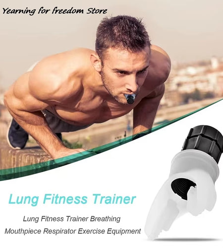Breathing Trainer Lung Flexer Durable Fitness Exerciser Increases Lung Capacity Breath Adjustable Levels Respiratory Deep Breath