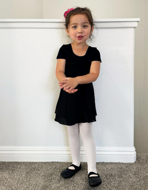 Load image into Gallery viewer, Girls Bow Back Short Sleeve Leotard for Dance, Gymnastics and Ballet
