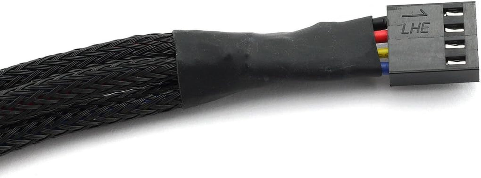 4Pin 1 to 3 Ways PWM Fan Splitter Cable Black Sleeved Fan Power Extension Cable 4Pin Female to 3X 4Pin Male 27Cm/10.5 Inches