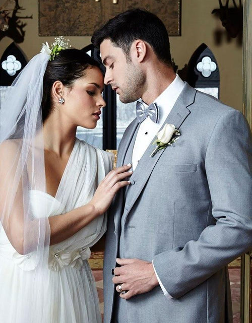 Load image into Gallery viewer, "Infinity" Heather Grey Tuxedo Jacket Notch (Separates)
